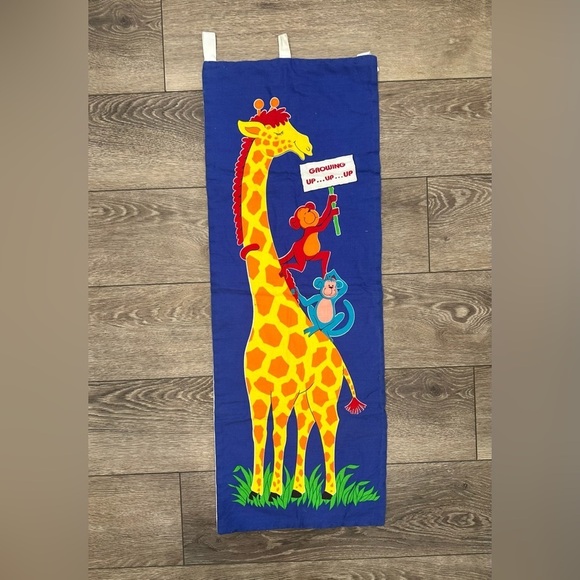 🎄 Baby measuring jungle pattern quilted fabric  wall hanging - Picture 2 of 2